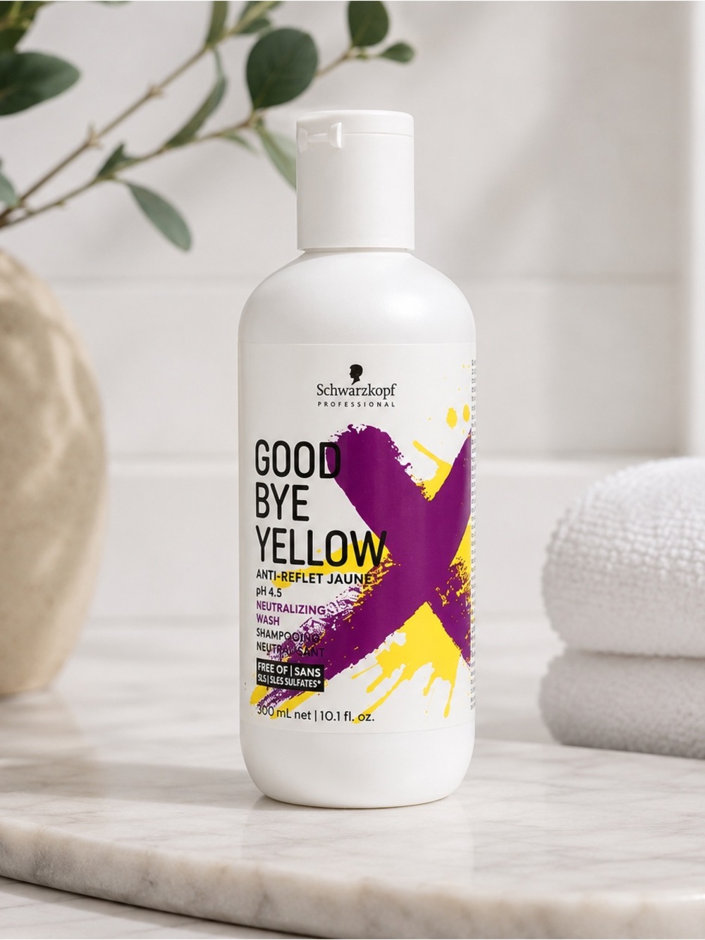 Schwarzkopf Goodbye Yellow Purple Shampoo 300ml | Intense Blonde Toner